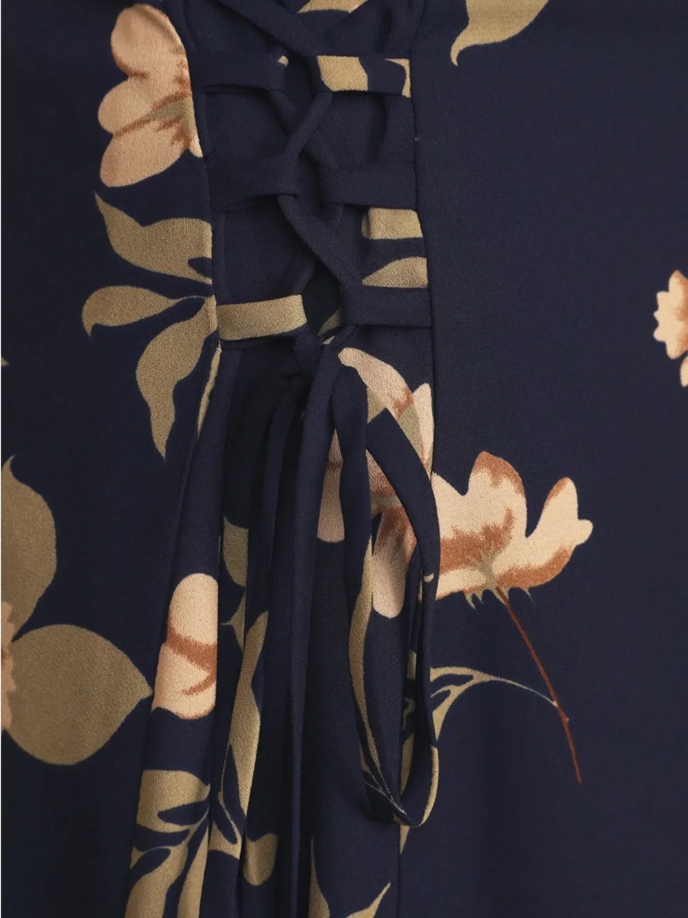 Lulu’s Navy Floral Spaghetti Strap Mini Dress - Picture 4 of 12